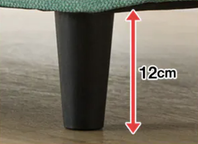 ニトリのファブリックソファキャッツ3のメリットは脚高